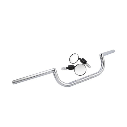 Chrome 7/8" Handlebar & Rear-View Mirrors for Yamaha Cafe Racer
