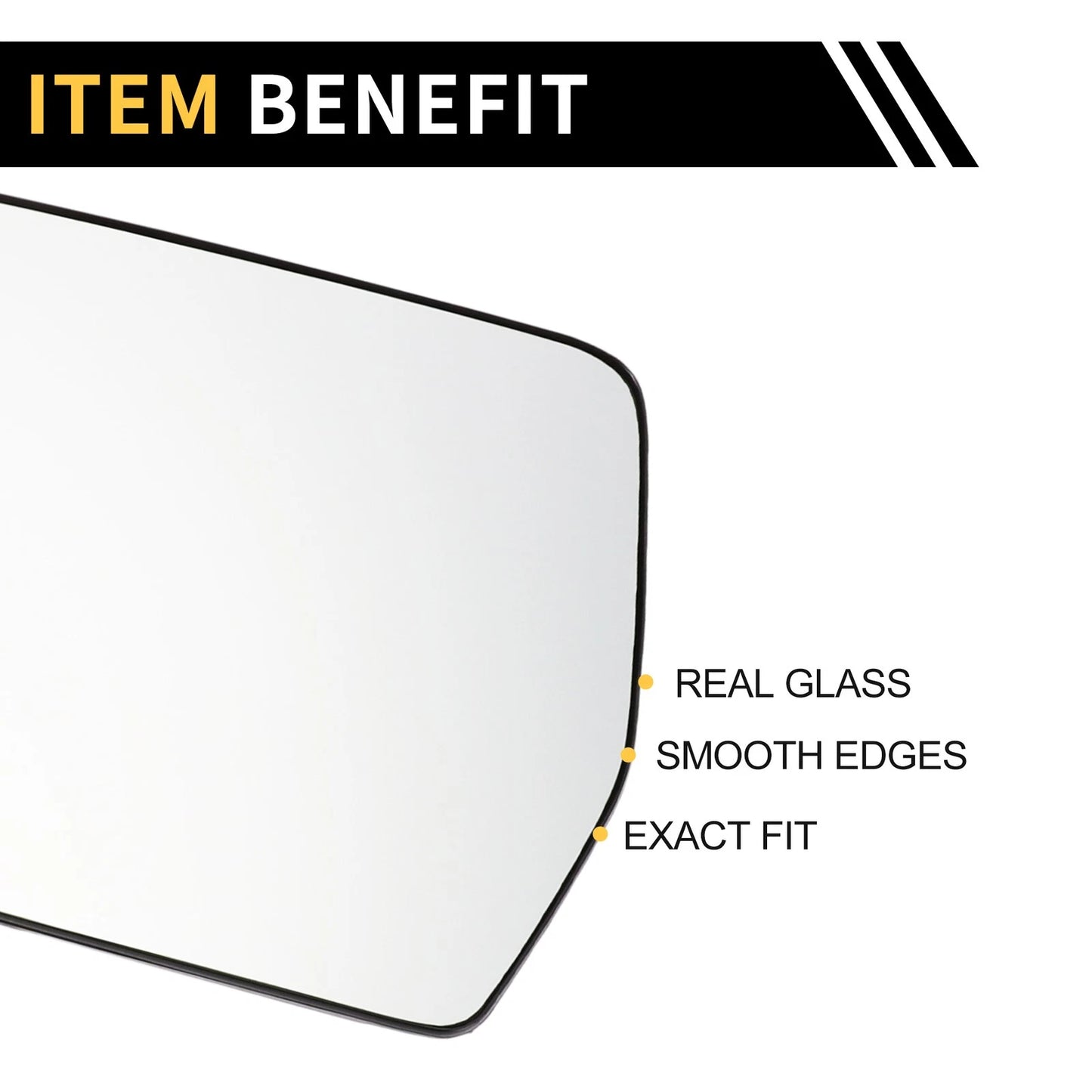 Left Side Mirror Glass Replacement for Ford F-150 (2004–2010)