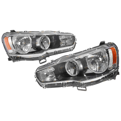 Headlight Pair for Mitsubishi Lancer CJ (2007–2015) Halogen