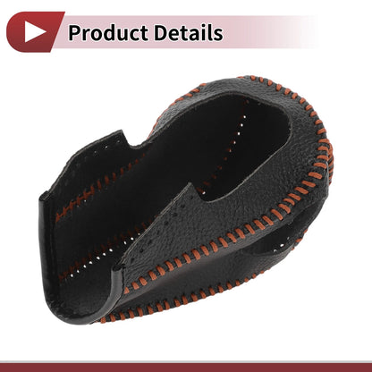 1Pc Gear Shift Knob Cover for Ford Edge (2011–2014) Brown Faux Leather