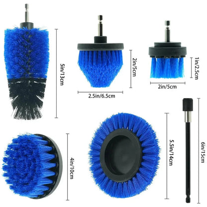 7 Pcs Drill Brush Set Power Scrubber Cleaning