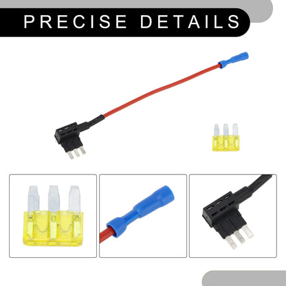 32V Fuse Tap Adapter for Cars Trucks Boats (2X 20A Blade Style)