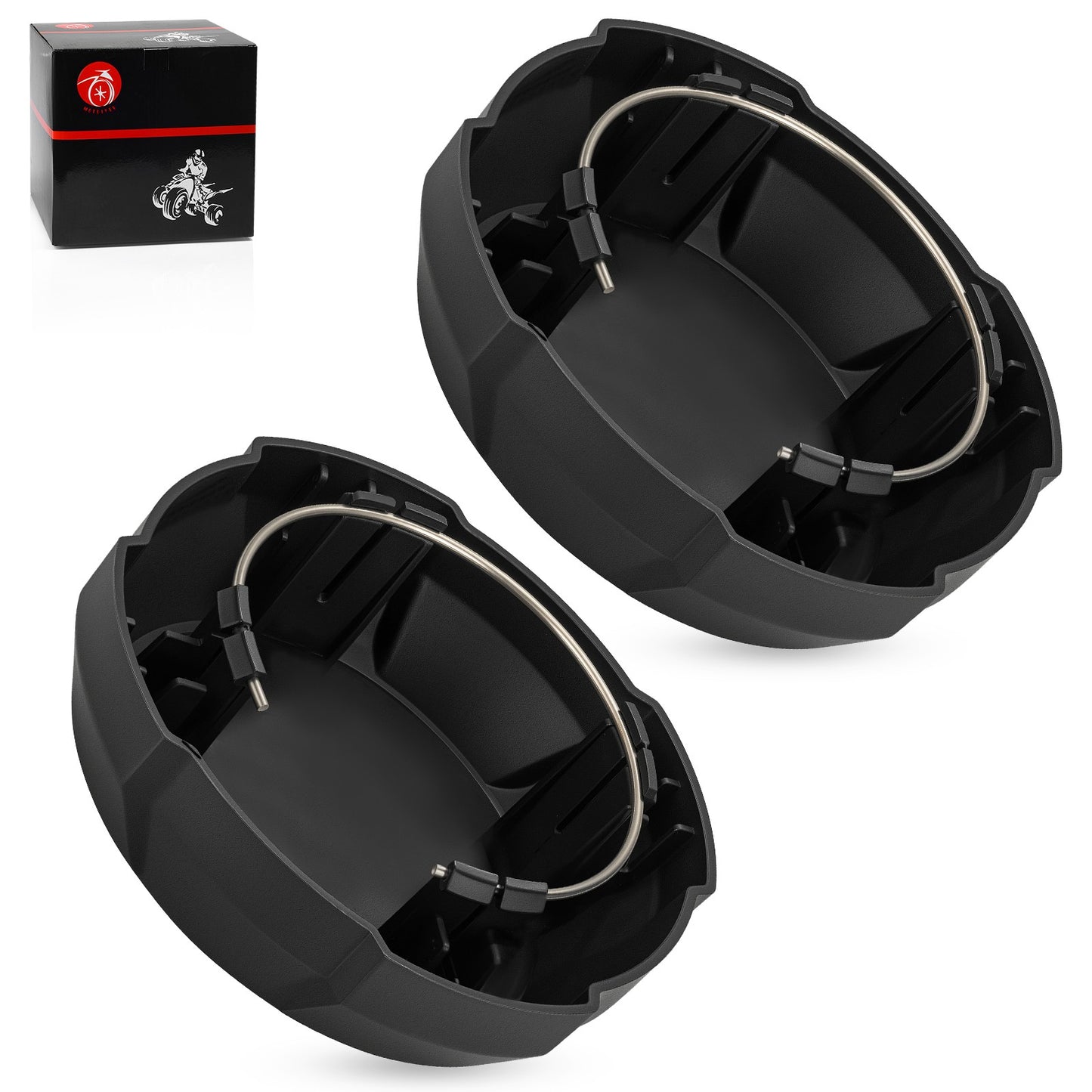 2 Pack Matte Black Rim Cap for Polaris Ranger Crew SP 570 (2022–2025)