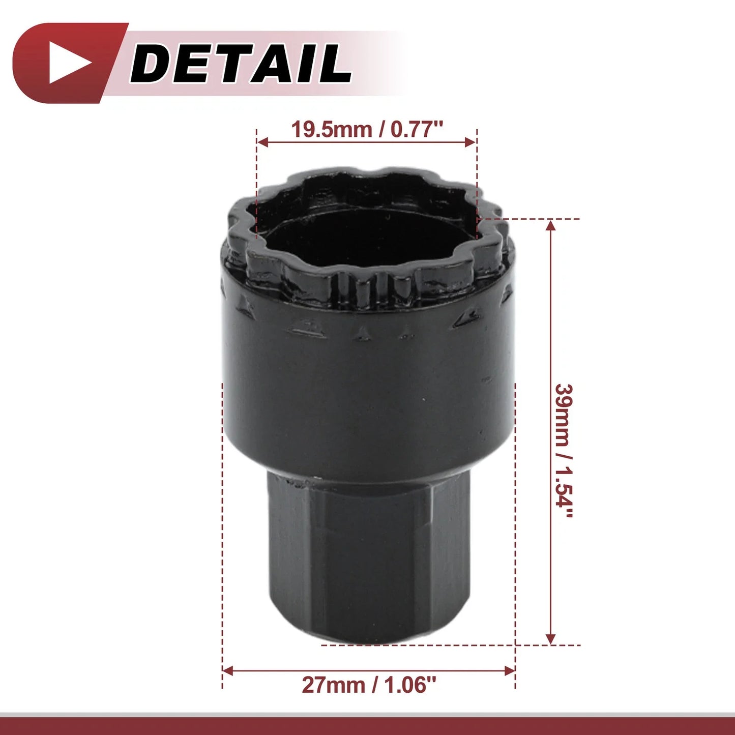 Wheel Lock Lug Nut Anti-theft Key Socket for Mercedes Benz GLE450 GLS350