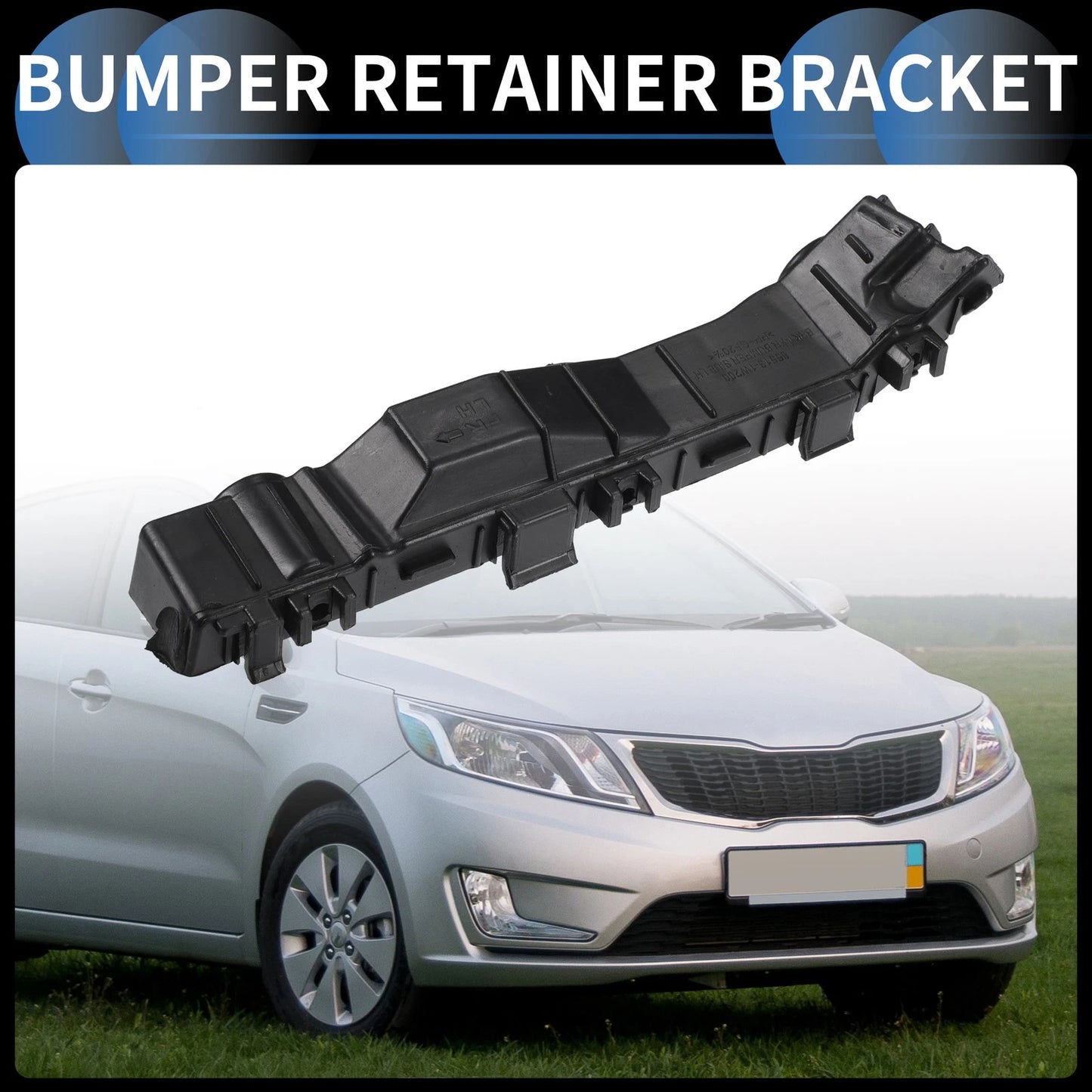 Left Front Bumper Retainer Bracket No.865131W200 for Kia Rio (2012–2017)