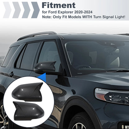 2X Ox Horn Rearview Mirror Cover for Ford Explorer (2020–2024)
