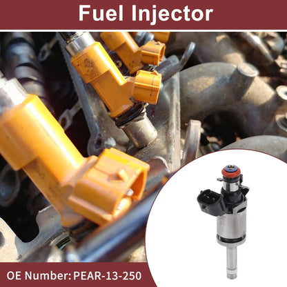 Fuel Injector No.PEAR-13-250 for Mazda 3 Sport (2016–2018) 1 Pc Black