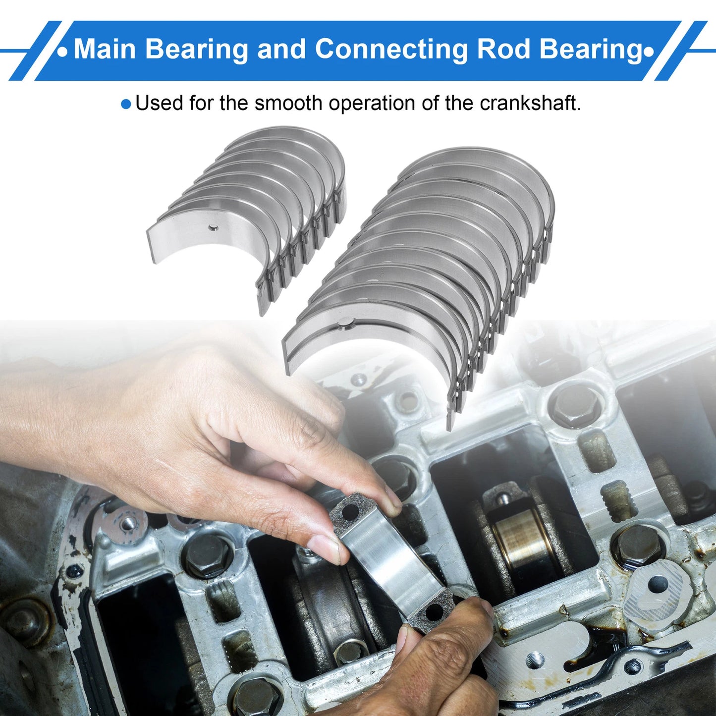 Main Bearing Connecting Rod Bearing Kit No. 1170171020 for Toyota Liteace (1982–1985)
