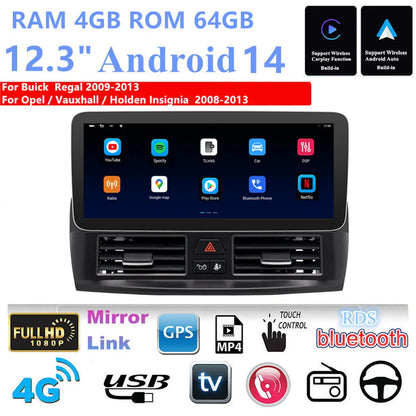 12.3'' Car Stereo Radio GPS Head Unit Wifi for Holden Insignia (2008-2013)