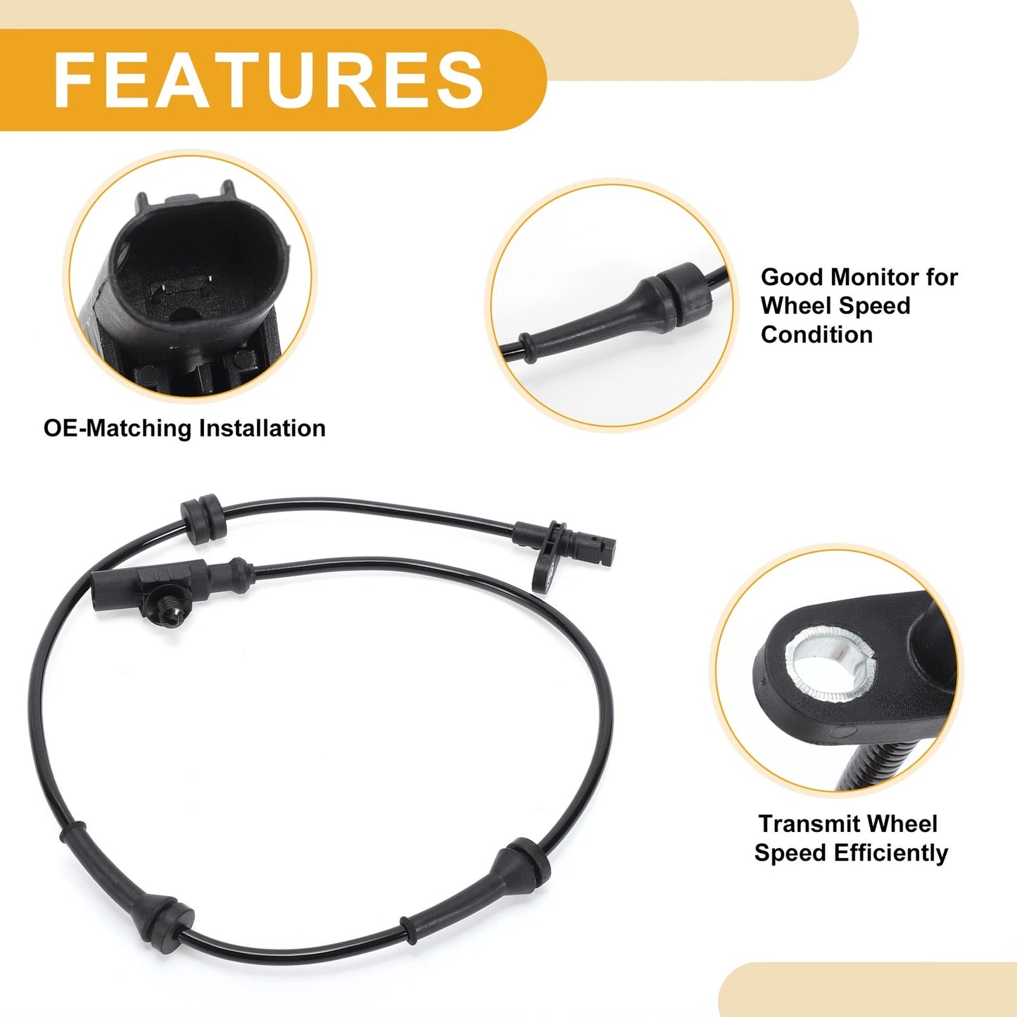 ABS Wheel Speed Sensor No. 47901ED000 for Nissan Cube (2009–2014) Rear Left