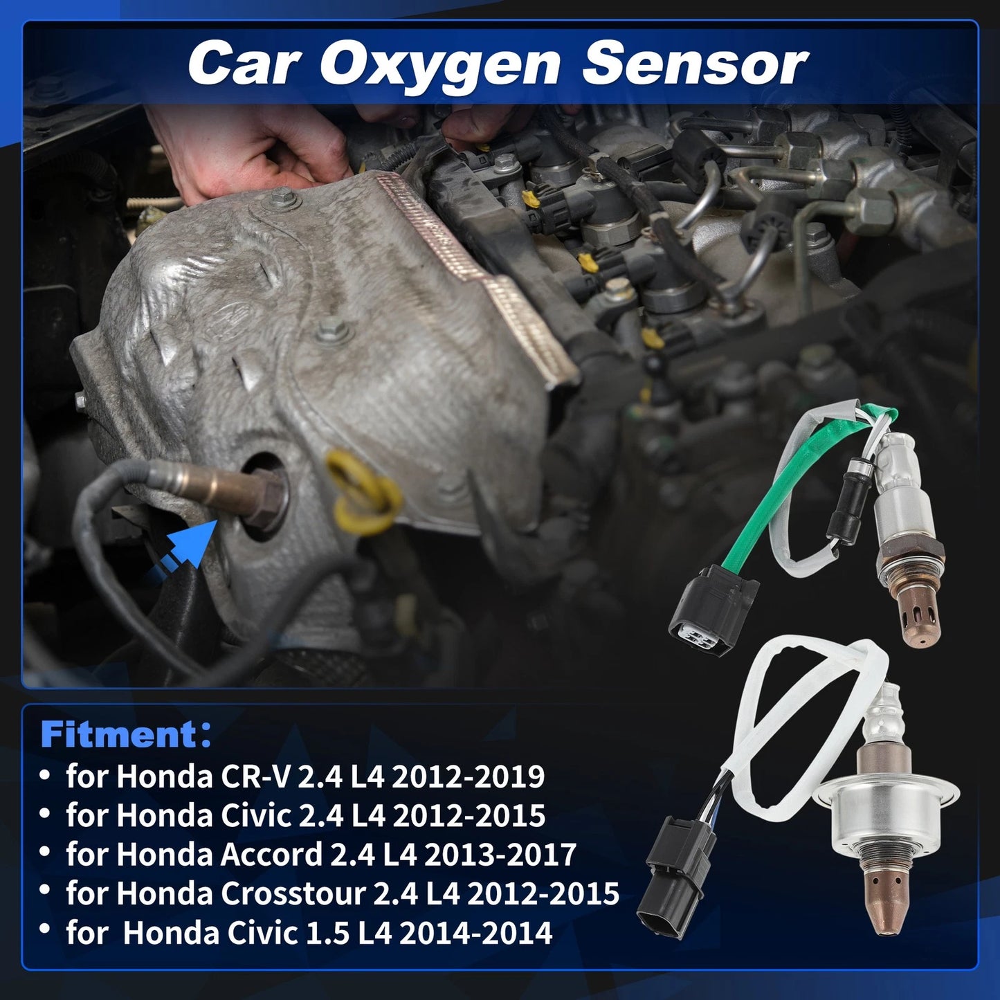 2X Oxygen Sensor for Honda CR-V 2.4 L4 (2012–2019)
