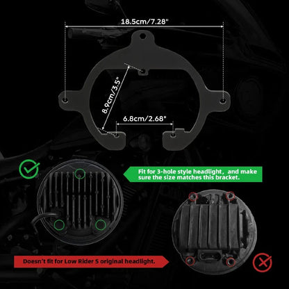 Front Fairing Windshield Mount Bracket for Harley Low Rider S 2020-2025