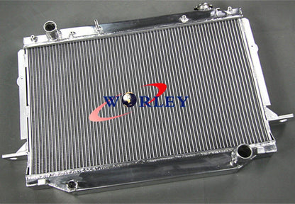 Aluminum Radiator & 2 Fans for Land Cruiser FJ80 FJ80R FZJ80 4.5L (1991-1998)