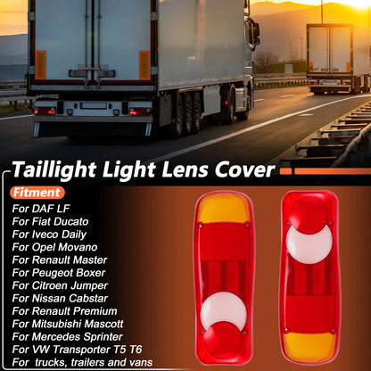 Taillight Lens Cover for Renault Master (2010–2023) Red Yellow