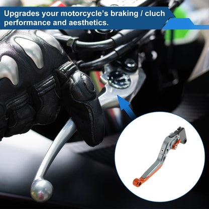 Brake Clutch Levers for Yamaha YZF-R7 (2021–2025) Titanium Orange End 1 Pair