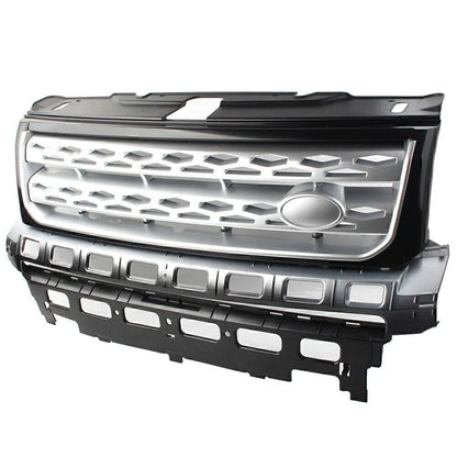 Black & Silver Front Grille Mesh for Land Rover Freelander 2 (2010-2016)