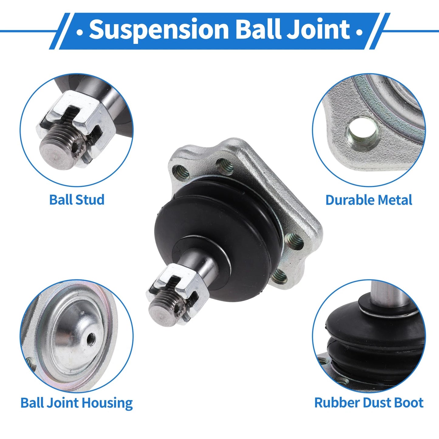 2 Pcs Front Upper Ball Joints for Nissan Pathfinder (1987–1995) No.K9022/4011001G25
