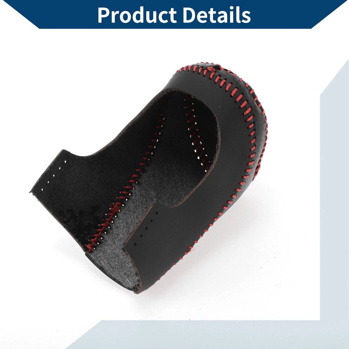 Gear Shift Knob Cover for Chevrolet Malibu (2016–2020) Black Carbon Fiber Red