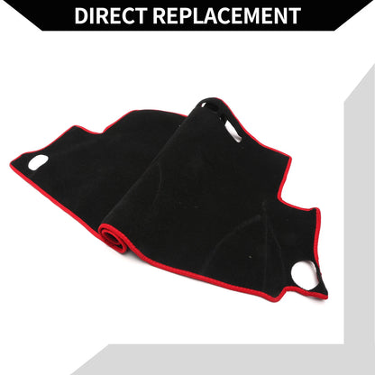 Dashboard Dash Cover Mat for Honda Vezel RU1/2/3/4 (2013–2020) Black Red Set