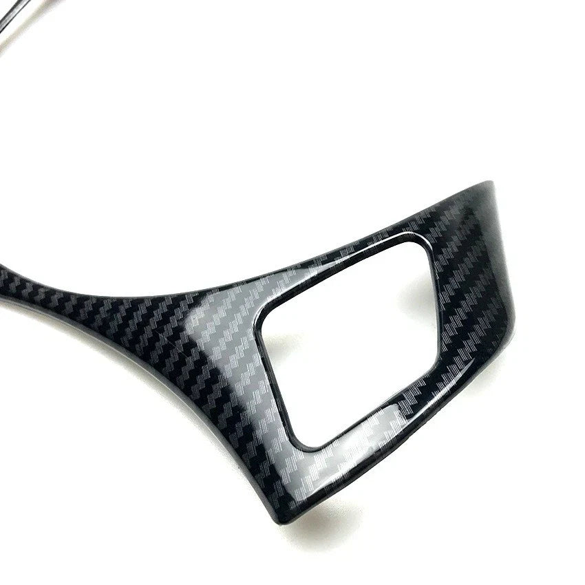 Carbon Style Steering Wheel Trim Cover for BMW E90/91 3-Series (2005–2012)