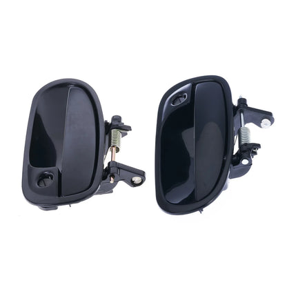 4pc Front/Rear Outer Door Handle Black for Honda Civic EK (1996–2000)