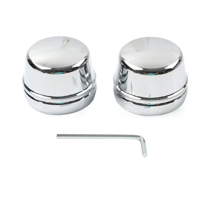 Front Axle Cap Nut Covers for Harley Touring Road King Electra Glide (2000-07)