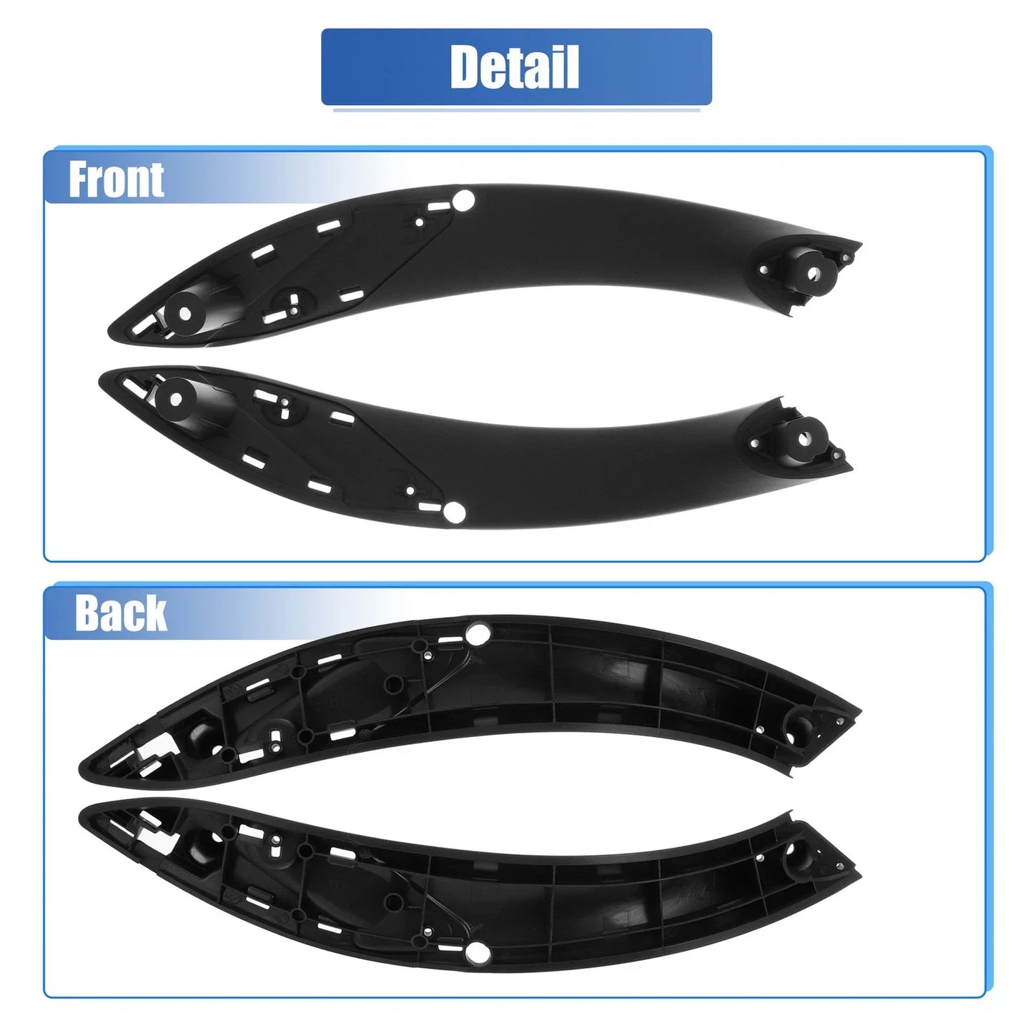 1 x Pair Front Left Right Door Handle for BMW 320i (2013 - 2018)