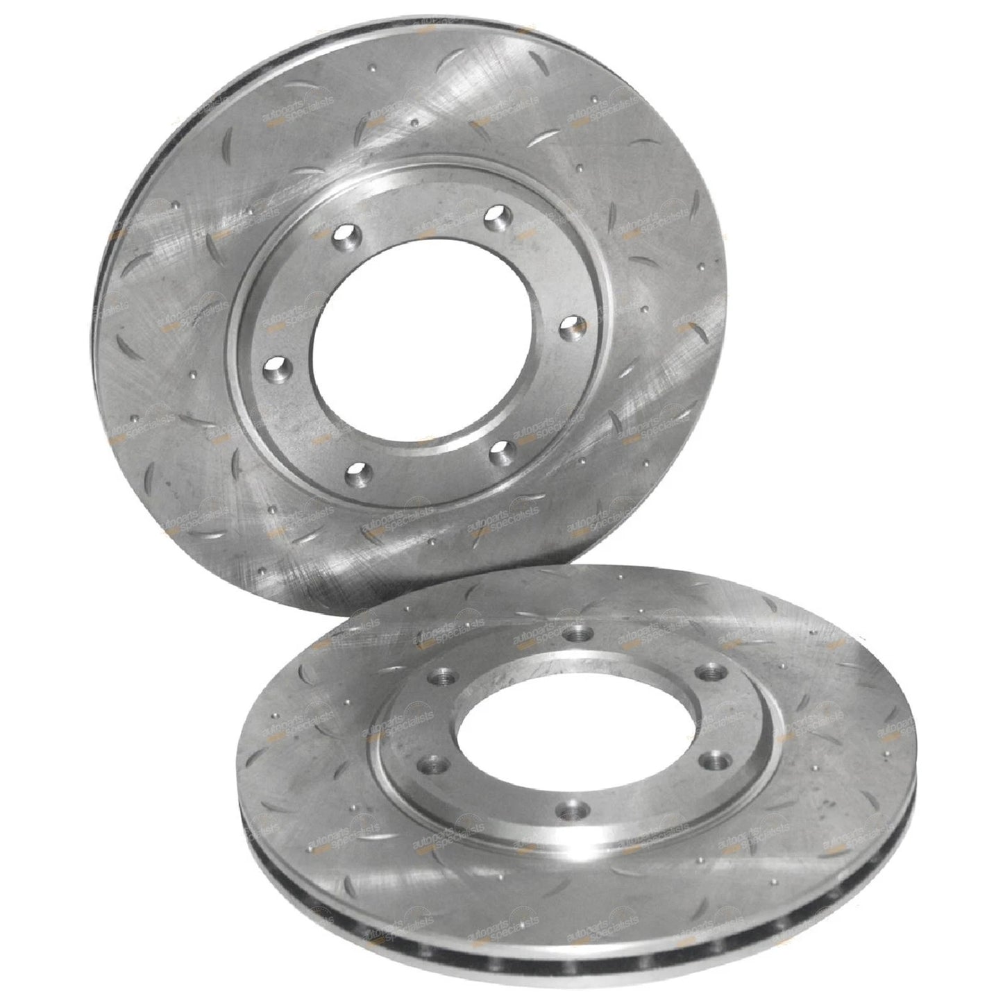 2 Slotted Front Disc Brake Rotors for Patrol GQ MQ MK 160 Y60 (1981–1996)