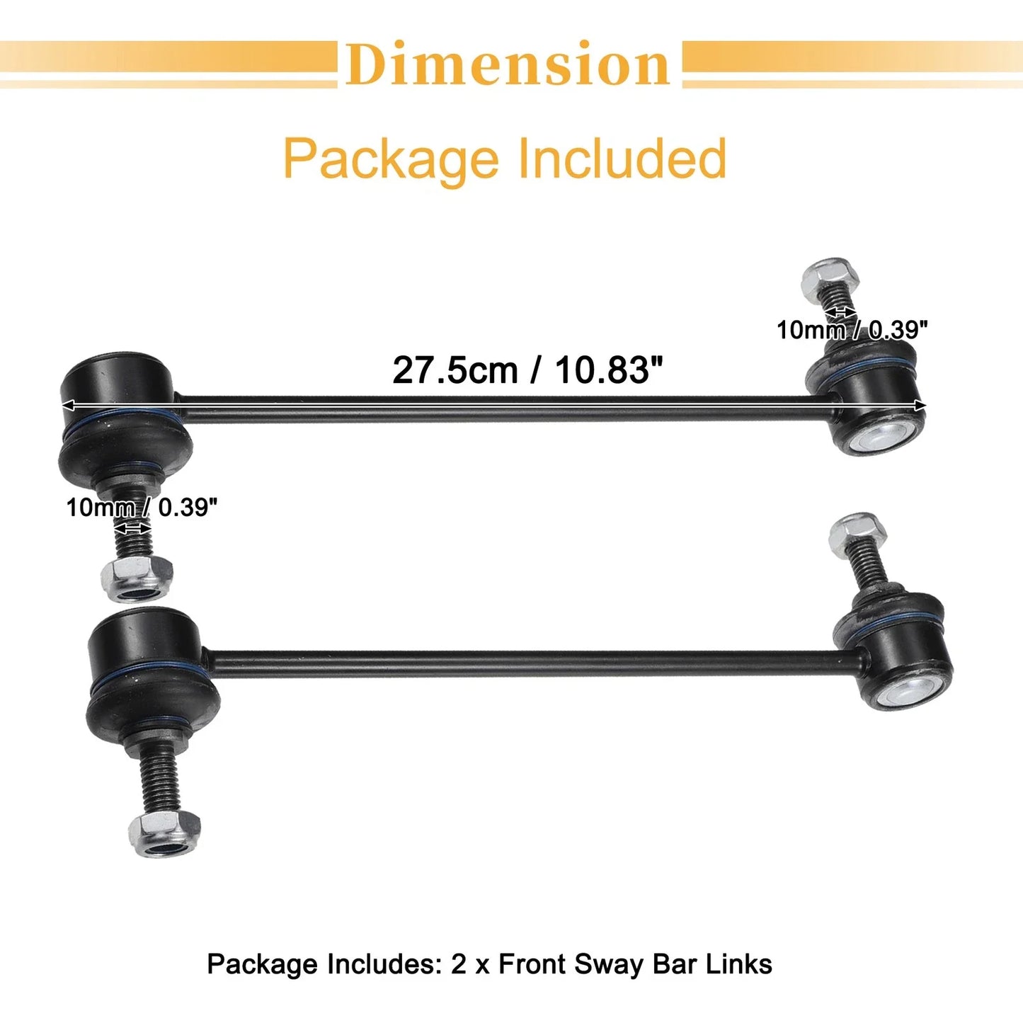 Front Stabiliser Sway Bar Link for BMW 524td (1985-1986)