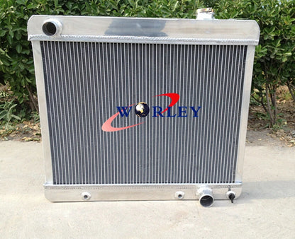3-Row Aluminum Radiator & Fans for Chevy Truck C10 C20 C30 (1963–1966)