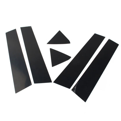 6 x Car Window Pillar Posts Trim Bright Black for Dodge Charger (2006-2010)