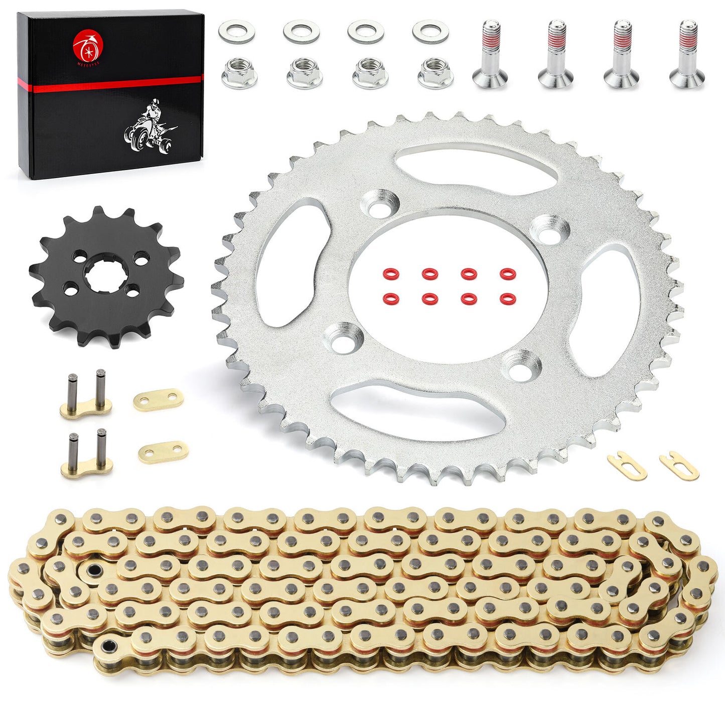 Sprocket Chain Set for Honda XR80R CRF80F (2000–2009) 14/46 Tooth 420 X-Ring