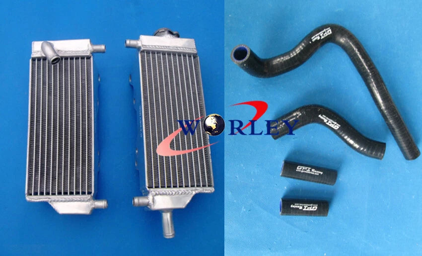 Aluminum Radiator with Blue Hoses for Honda CR250 CR250R (1992–1996)