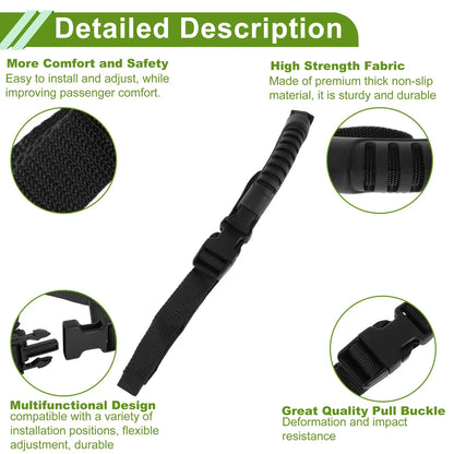 Roll Bar Grab Handles for Jeep Wrangler JL (2018–2024) Black