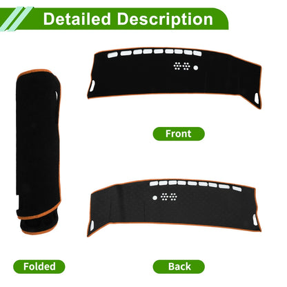 Dashboard Cover for Kia Niro (EV/PHEV/HEV) (2023–2025) Black Orange
