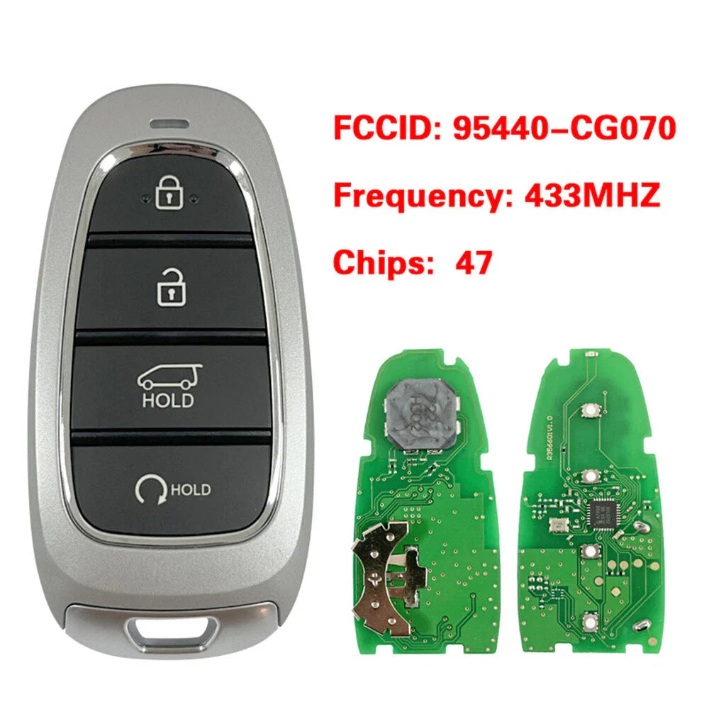 4 Button Smart Remote Key 433MHz 47 Chip for Hyundai (2011-2016)