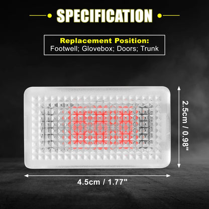 Set of 4 LED Footwell Lights for Tesla Model 3/Y/S/X (2017–2023)