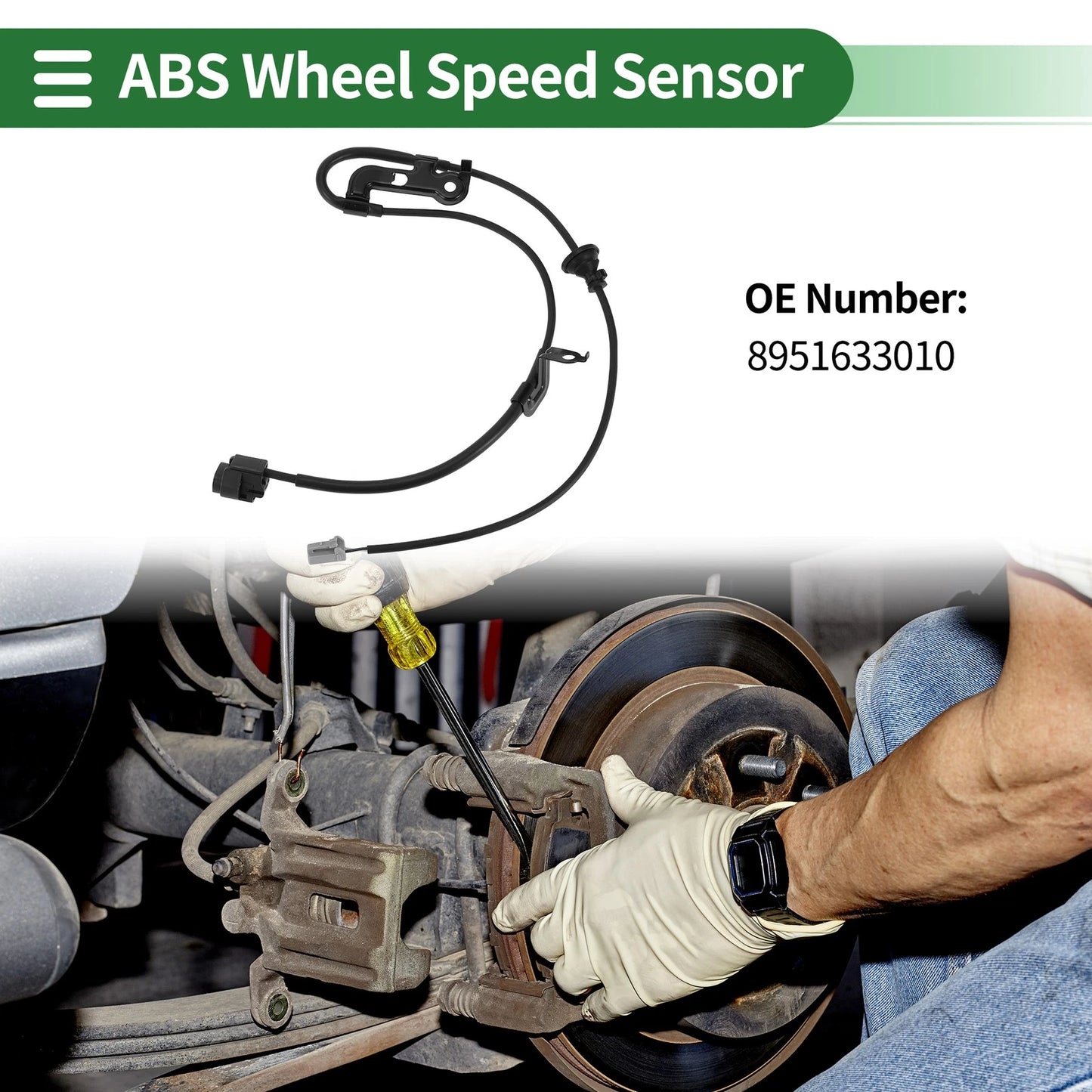 ABS Wheel Speed Sensor No. 8951633010 for Toyota Camry (2018–2023) Rear Right