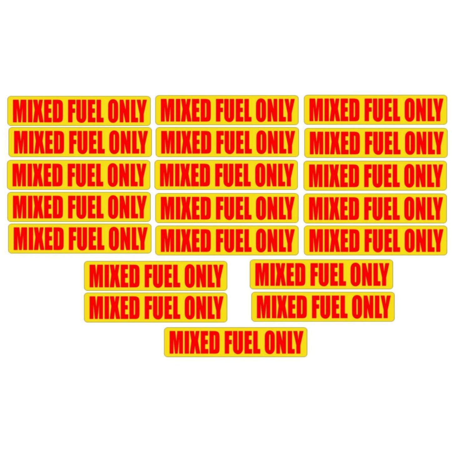 Mixed Fuel Only Vinyl Stickers for Motorcycles (2-Stroke)