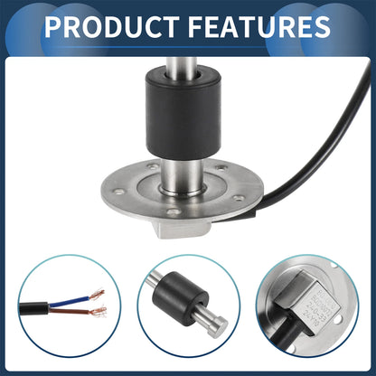Fuel Sending Unit and Gauge Kit 240-33 Ohm 610mm for Boat Car Truck