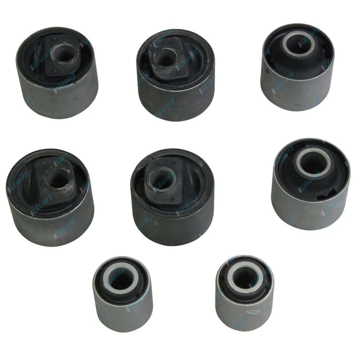 8pce Front Suspension Offset Castor Radius Arm Rubber Bush Kit for Landcruiser
