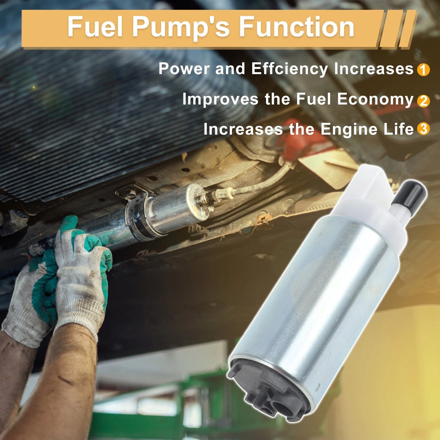 Fuel Pump for Yamaha VF/F/LF/FL 115 HP (2006–2024) Replaces 68V139072000