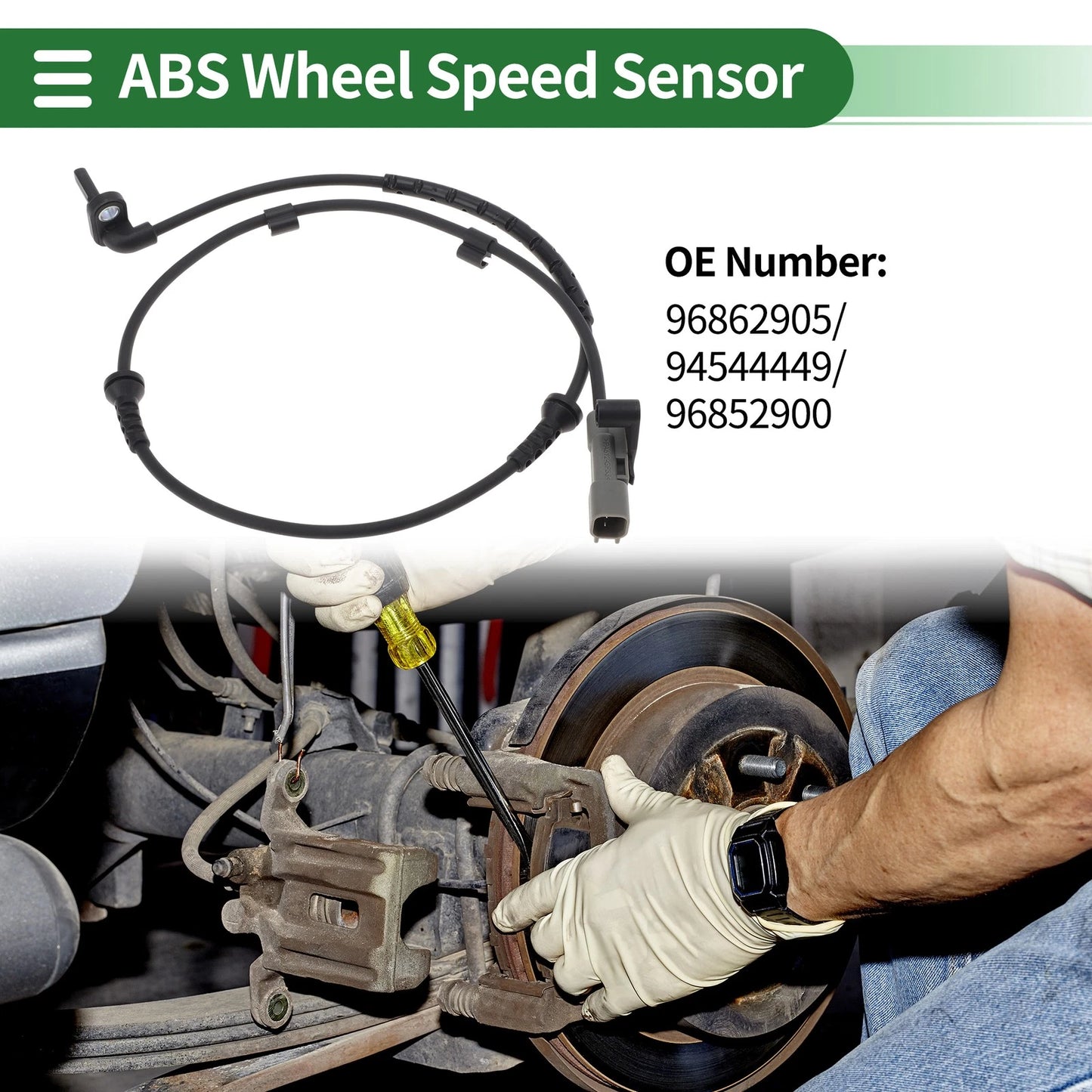ABS Wheel Speed Sensor No. 96862905 for Chevrolet Sonic (2012–2020) Front Left