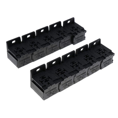 10 x 30A-80A 5 Pin Relay Sockets Connectors with 50 x 6.3mm Terminals