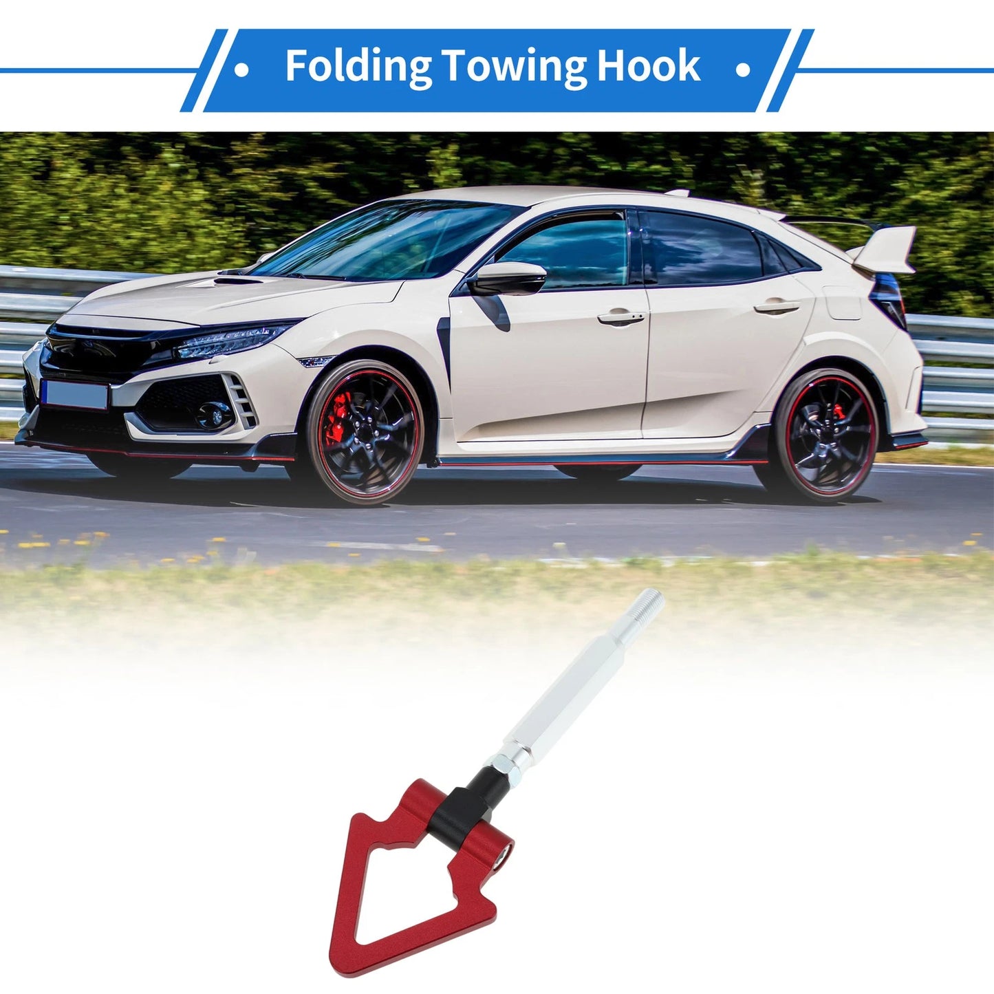 Set of 2 Front/Rear Triangle Tow Hooks