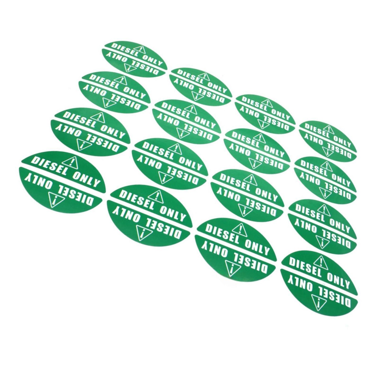16 Pair Diesel Only Decal Stickers for Truck (Weatherproof)