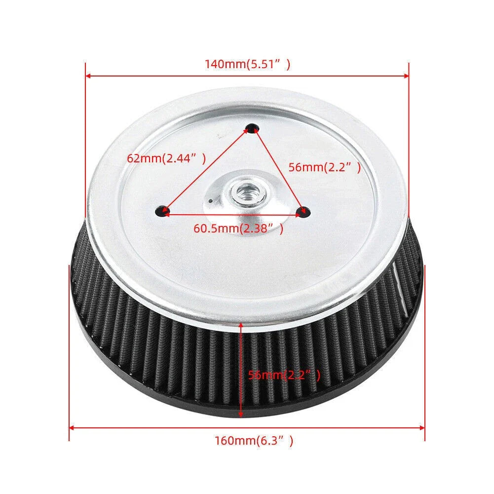 Air Cleaner Filter for Harley Touring 1999-2007, Softail 2000-2015, XL883 1200