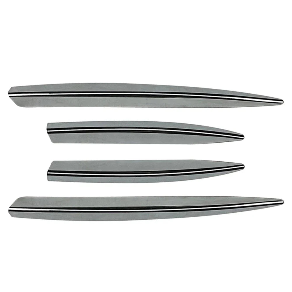 Fog Light Strips Grille Cover Trim Chrome for Mercedes Benz A Class (2023)