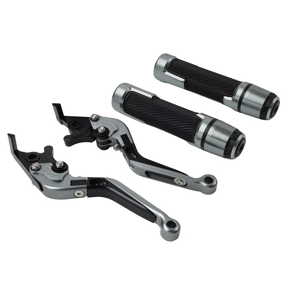 Set of 2 Grey Brake Clutch Levers for BMW F650GS (2002–2007)