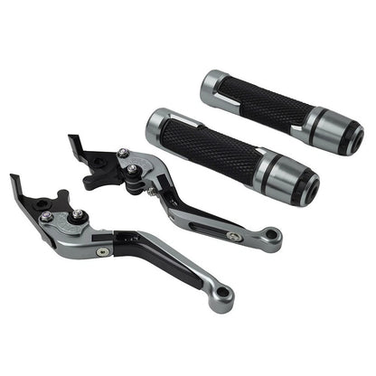 Set of 2 Grey Brake Clutch Levers for BMW F650GS (2002–2007)